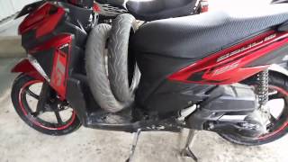 Yamaha New Soul GT 125 Ban depan Ukuran 90/80-14 dan Ban Belakang Ukuran 100/80-14