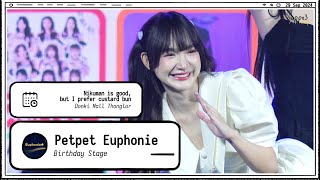 240929 Petpet Euphonie - Birthday Stage - Nikuman is good, but I prefer custard bun 4k Fancam