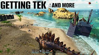 GETTING TEK TIER and CLAIMING LAVA CAVE - 6 Man (E5) - Ark Survival Ascended