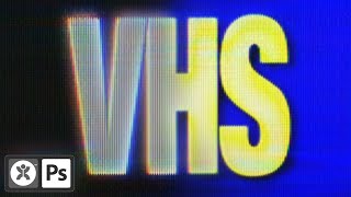 Retro VHS / CRT Text Effect in Photoshop (FREE DOWNLOAD!)