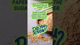 What's a hack for softening brown sugar? #youtubeshorts #fact #viralvideo #food