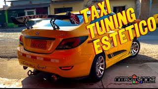 Taxi tuning en Ecuador con lo más básico