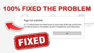 How to fix your it administrator has limited access