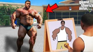 Franklin Using Magical Painting To Draw The Strongest Franklin Ever In Gta 5!