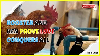 Rooster's Love for One-Legged Hen Overcomes All Odds