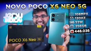 CHEGOU! Novo Poco X6 NEO, 5G, NFC, 256GB e preço de Redmi Note 13! Unboxing e testes