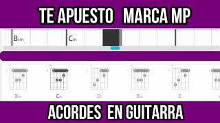 Acordes en guitarra  Te apuesto  Marca MP