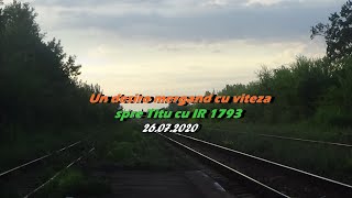 Diesel Power!Un desiro mergand cu viteza spre Titu cu IR1793,in Ciocanesti Hm.26.07.2020