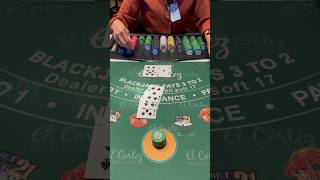 $250 to $1000 in 2 hands of blackjack #blackjack #gamble #casino #lasvegas