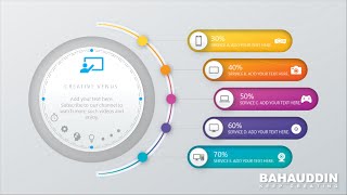 Design Workflow Layout, Annual Report, Business slide in Microsoft Office PowerPoint | ˹Bahauddin˺