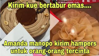 Kirim kue bertabur emas... amanda manopo kirim hampers natal & tahun baru untuk orang-orang tercinta