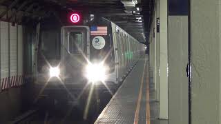 MTA Subways - Kawasaki R160B #9033 on the (Q) at 57th Street-7th Avenue (2016 Video)