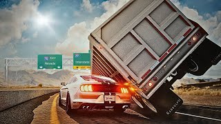 BeamNG Drive - Realistic Freeway Crashes #9