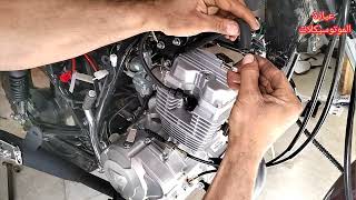 تركيب جهاز التربو  EGR  لموتوسيكل هوجن 3 كامل بكل التفاصيل CG motorcycle turbo installation