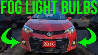 How to Replace Fog Light Bulbs - Toyota Corolla (2014-2018)