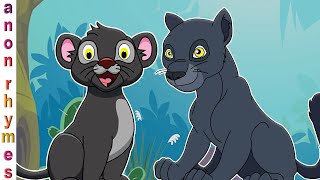 Animation English Nursery Rhymes & Songs For Children | Black Panther Finger Family | Kindergarten