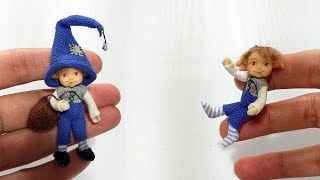 Miniature Gnome doll and his mobile capabilities Мой новый гномик и его подвижные возможности