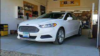 2013 Ford Fusion that we installed Directed part to add remote start to factory fob 3X lock to start