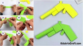 How To Make A Gun With Paper Easily @Ibrahim_2015