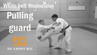 How to pull guard (so you don't get passed right away) - White belt Wednesday