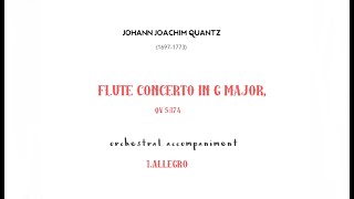 J.J.Quantz Flute Concerto in G Major, QV 5:174 accompaniment 1. ALLEGRO