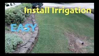 How to Install an Irrigation System // EASY DIY Install