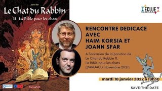 Rencontre exceptionnelle avec Haïm Korsia et Joann Sfar