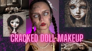 Cracked doll makeup tutorial for beginners