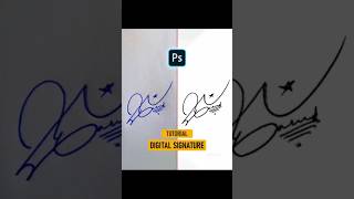 Create a Digital Signature in Photoshop in Seconds! ✍️ #shorts #photoshop