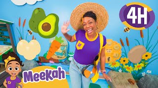 Meekah’s Farm Adventure: Let’s Count Healthy Treats! 🍅🥕 | 4 HR OF MEEKAH! | Educational Videos