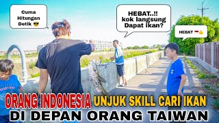 HEBOH..!! Seperti Ini Reaksi Orang Taiwan Saat Melihat Orang Indonesia Mencari Ikan Pakai Ketapel