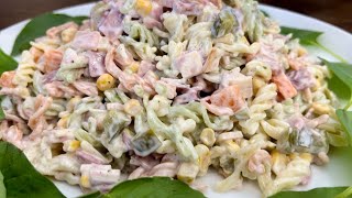 The creamiest salad recipe from a Turkish cafe! Delicious and tasty!