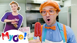 Blippi Visits Mom and Pop Popsicles + MORE! | 1 HOUR! | @Blippi | MyGo! Sign Language For Kids | ASL