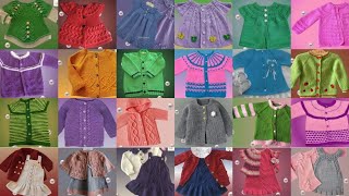 Girls Hand Knitted  Frock 🍒Cardigan And Sweater Designs