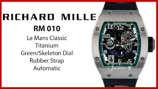 ▶ Richard Mille Automatic "Le Mans Classic" Titanium Green RM 010 LMC - REVIEW