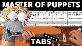 (Puppet NOT Incl.) Master Of Puppets Guitar Lesson Cover TABS