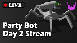 Blender 2.8 Modeling a Party Bot | Chill Live Stream