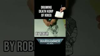 Drawing Death Korp of Krieg Soldier #fypシ #drawing #fanart #art #illustration #warhammer40k #games