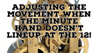 Clock Tip! Making an adjustment on when the minute hand inside the movement!