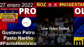 ✊🏿 27 enero Gustavo Petro en Pasto Nariño #PetroPresidente 🔴 #27E No más Dict4dura N4rco P4ram1litar