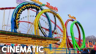 Olympia Looping & More at Hyde Park Winter Wonderland | Cinematic | 4K