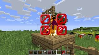 Burning someone at the stake in minecraft lol