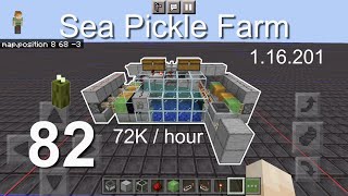 Minecraft Bedrock Tutorials(82) - How to build a Sea Pickle Farm (1.16.201)