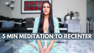 5 MINUTE MEDITATION FOR BALANCE AND TO RECENTER - Connect to heart chakra to center yourself