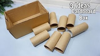 Save money and explore the world of DIY with these creative 3 cardboard box projects