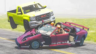 Huge Car Crashes from 2022 #2 - BeamNG Drive Crashes