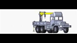 การประกอบเครนดัดแปลงรถเฮี๊ยบ (3D Animation)Crane Assembly