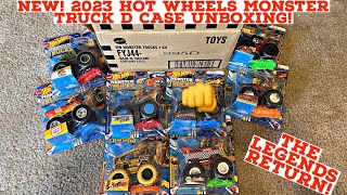 NEW! 2023 HOT WHEELS MONSTER TRUCK ‘D’ CASE UNBOXING! THE MONSTER TRUCK LEGENDS RETURN! #unboxing