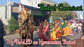 Ribuan orang padati Babat Carnival. Karnaval TK PAUD SE kecamatan Babat