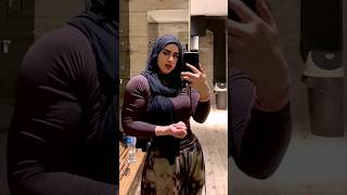 Hijabi shredded fitness girl 💪🏻 #shorts